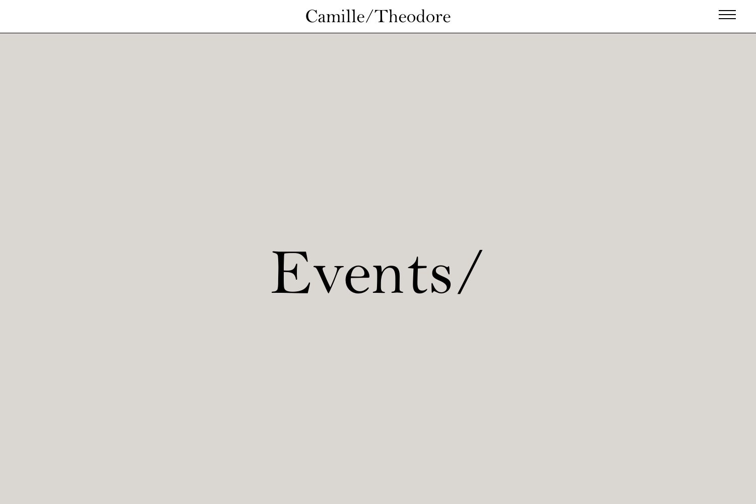 Theodore Wedding Website