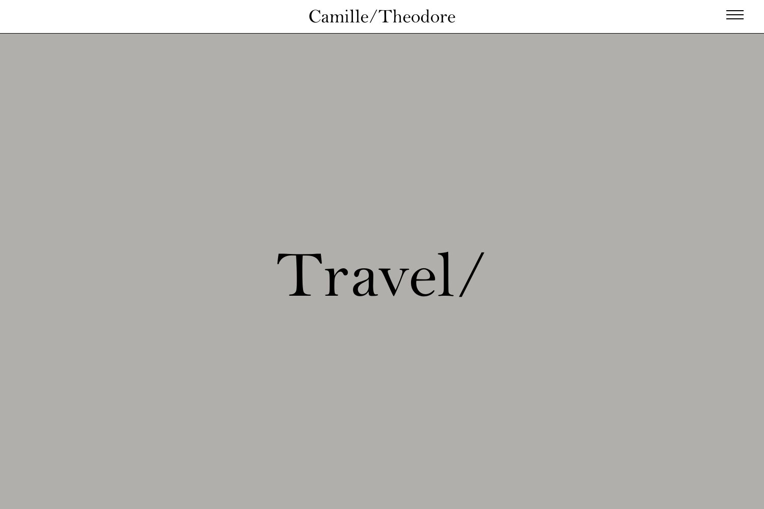 Theodore Wedding Website