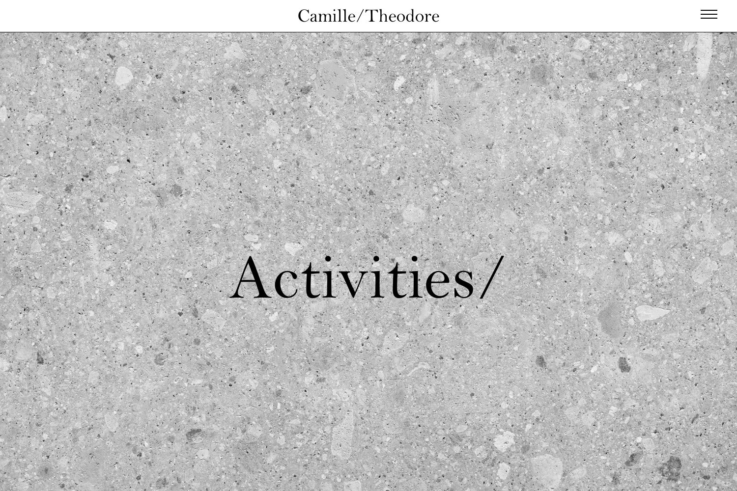 Theodore Wedding Website