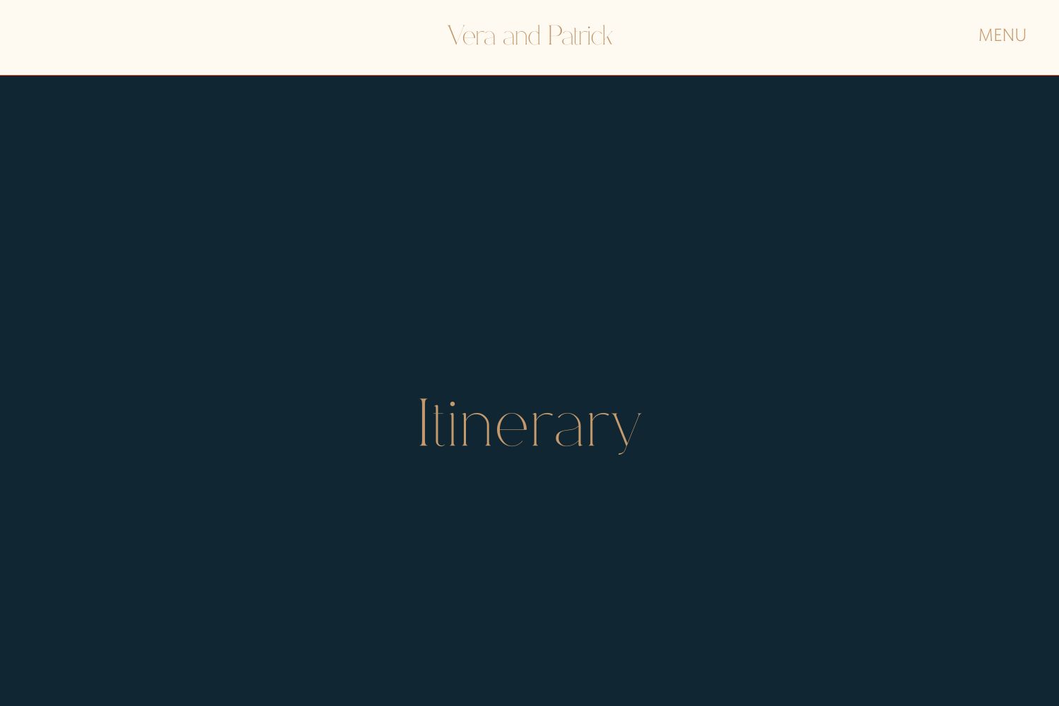 Vera Wedding Website